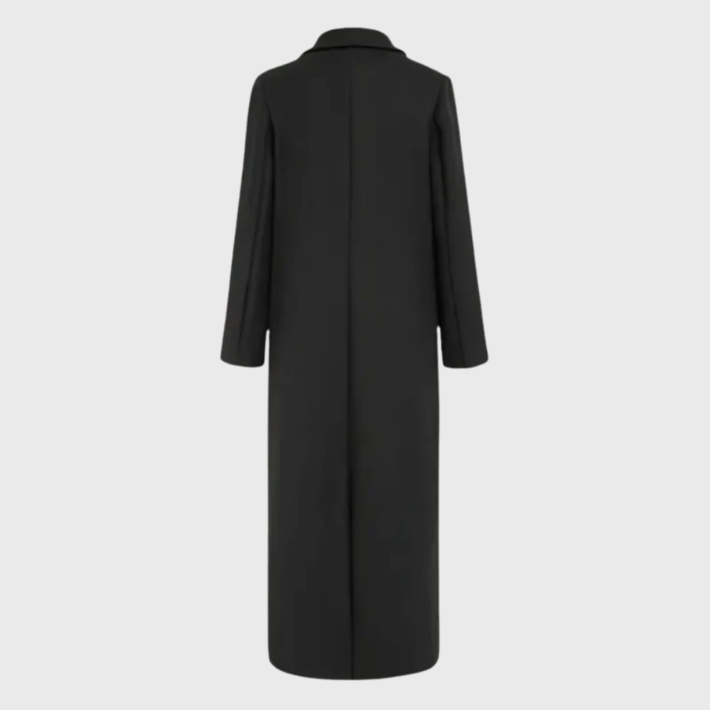 Donna | Sophisticated Double Breasted Long Pea Coat