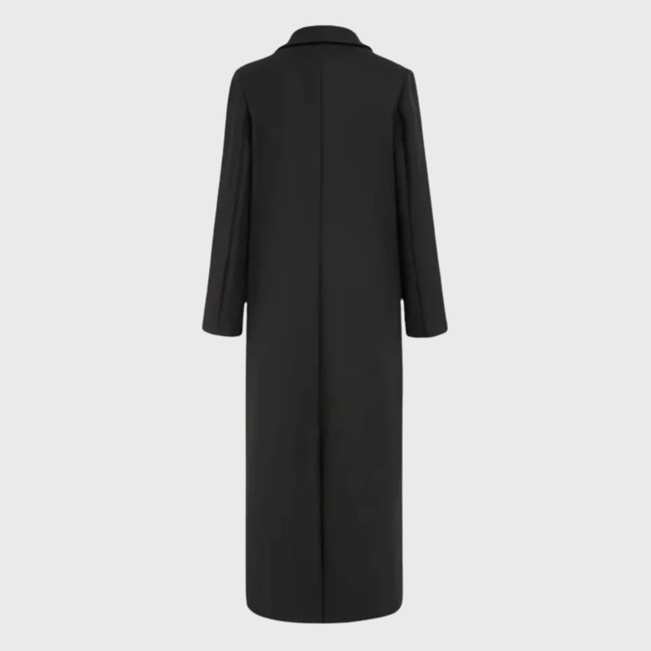 Donna | Sophisticated Double Breasted Long Pea Coat