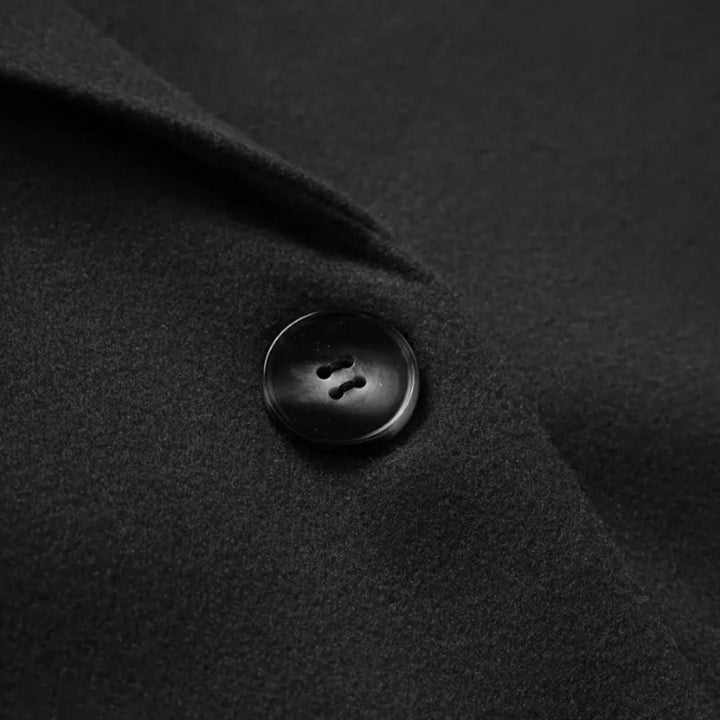 Donna | Sophisticated Double Breasted Long Pea Coat