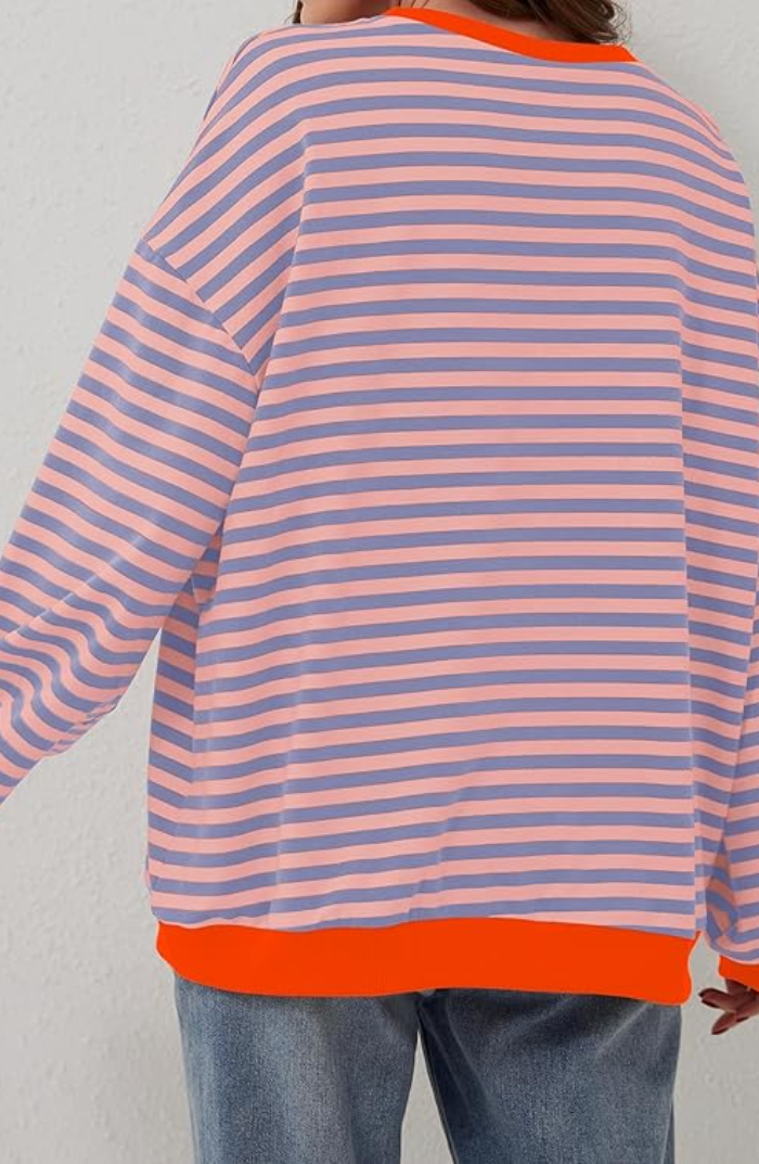 Donna | Sophisticated Striped Oversized Sweater