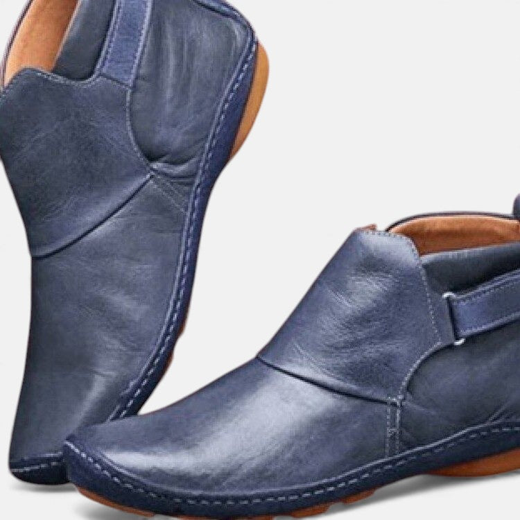 Donna | Wide Fit Flat Slip-On Ankle Boots
