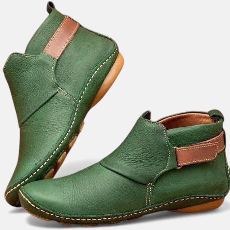 Donna | Wide Fit Flat Slip-On Ankle Boots
