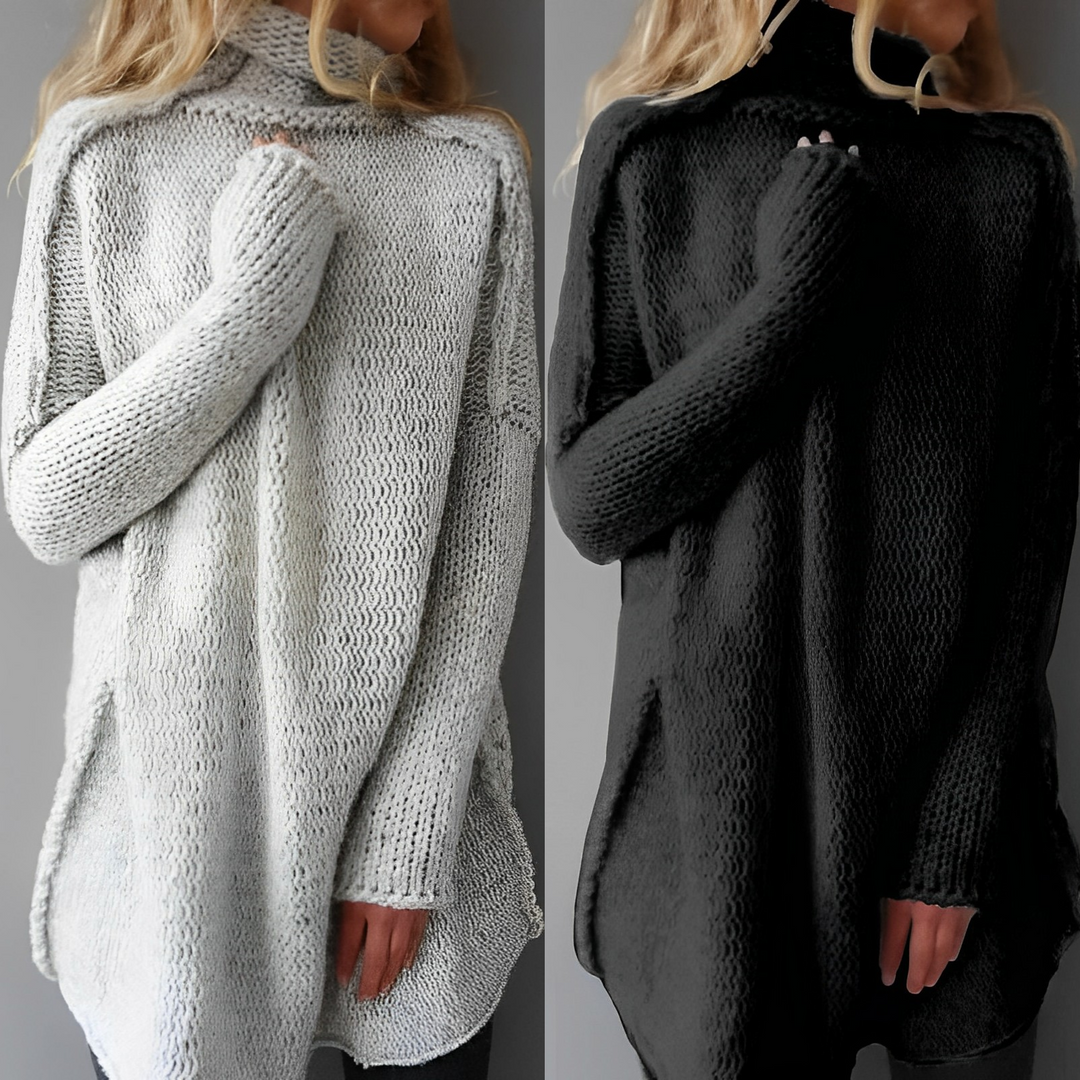 Dorothy | Chic Oversized Turtleneck Knit Sweater