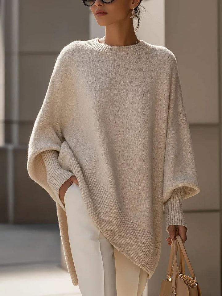Dorothy | Effortless Oversized Asymmetric Hem Knit Sweater