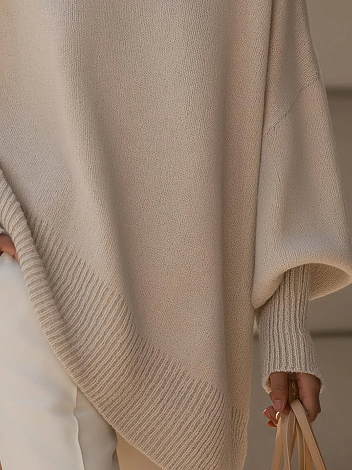 Dorothy | Effortless Oversized Asymmetric Hem Knit Sweater
