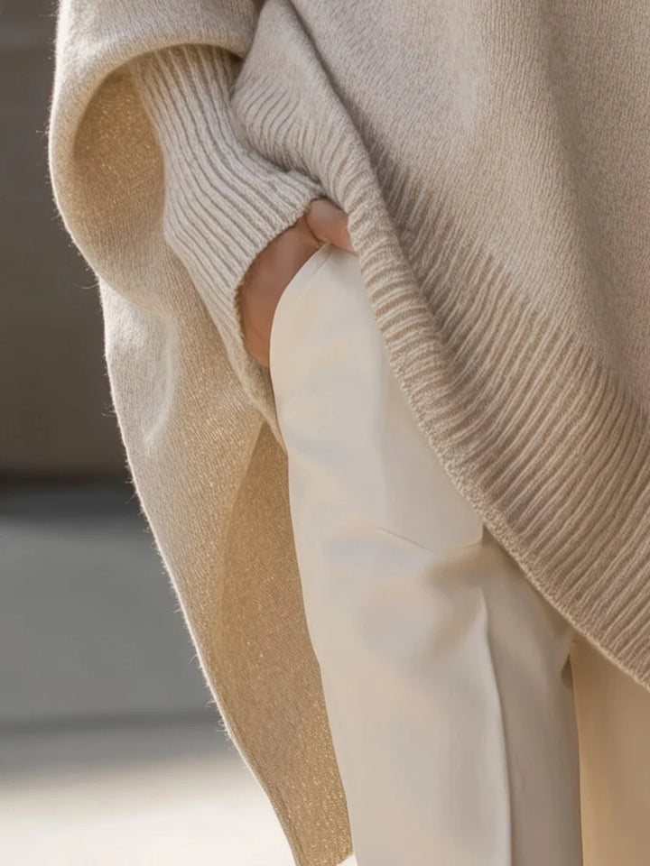 Dorothy | Effortless Oversized Asymmetric Hem Knit Sweater