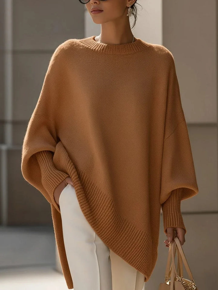 Dorothy | Effortless Oversized Asymmetric Hem Knit Sweater