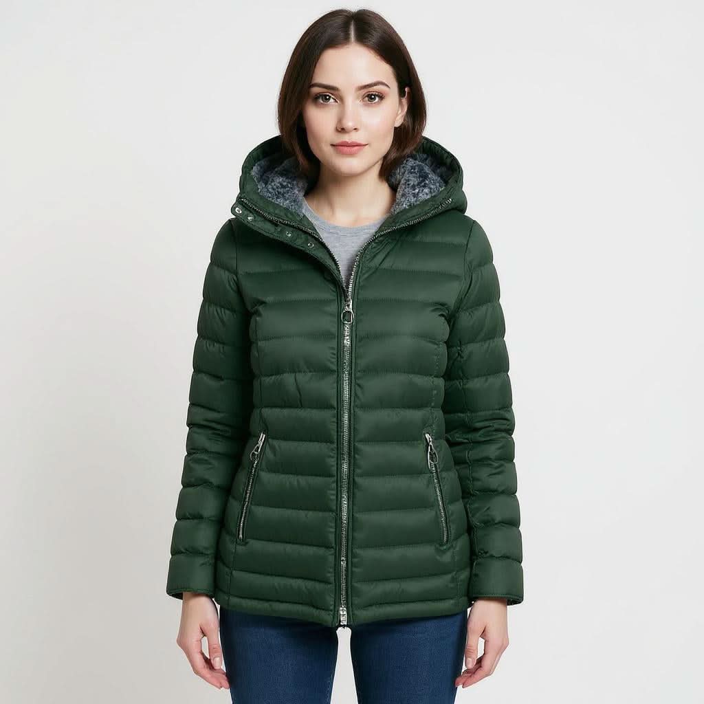 Dorothy | Polished Hooded Puffer Winter Jacket