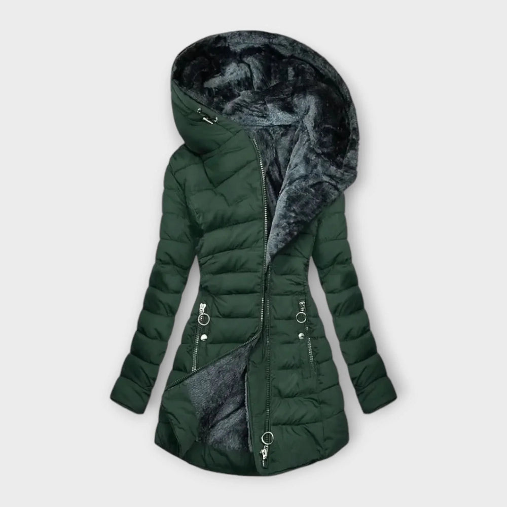 Dorothy | Polished Hooded Puffer Winter Jacket