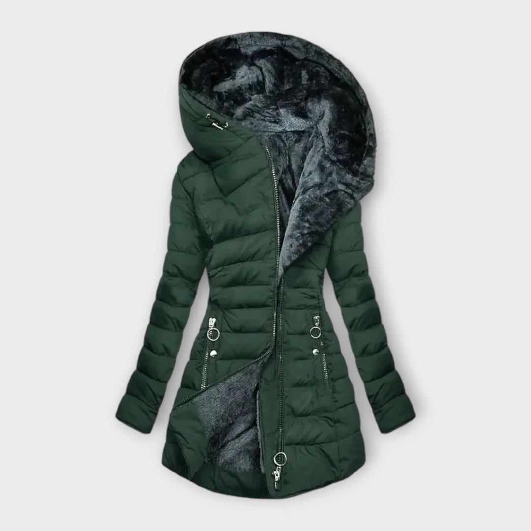 Dorothy | Polished Hooded Puffer Winter Jacket