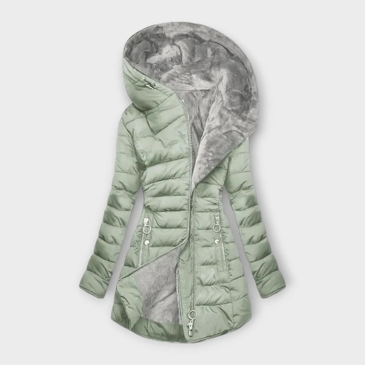 Dorothy | Polished Hooded Puffer Winter Jacket