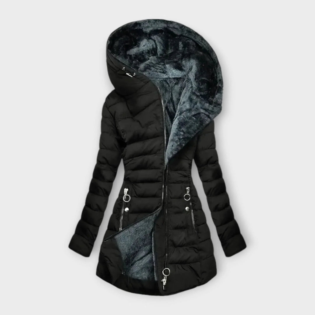 Dorothy | Polished Hooded Puffer Winter Jacket