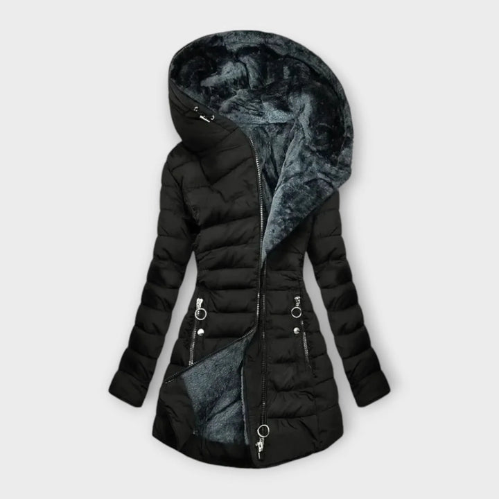 Dorothy | Polished Hooded Puffer Winter Jacket