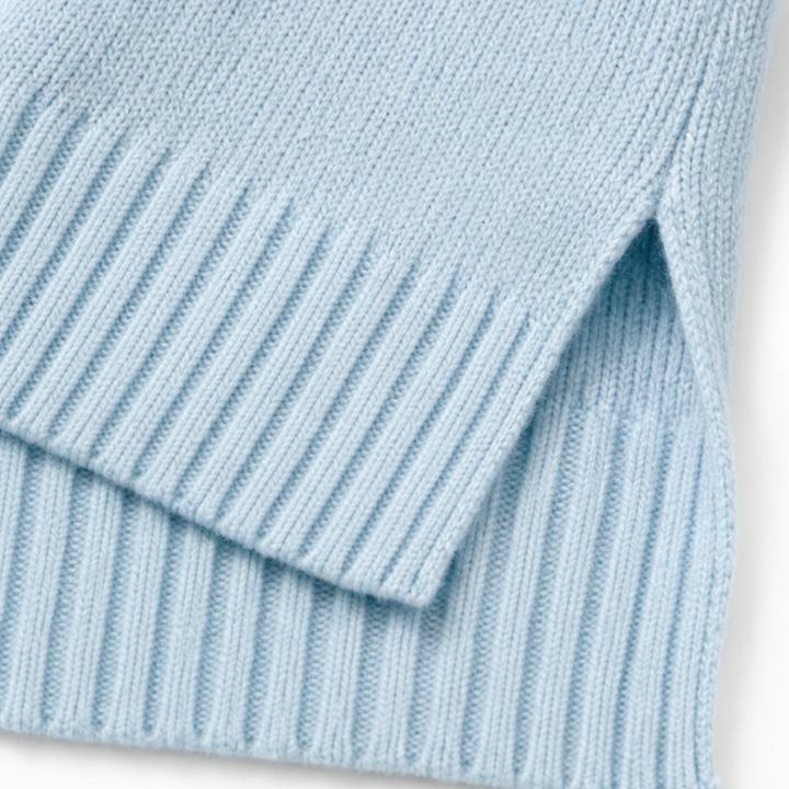Dorothy | Stylish Oversized Split Hem Turtleneck Sweater