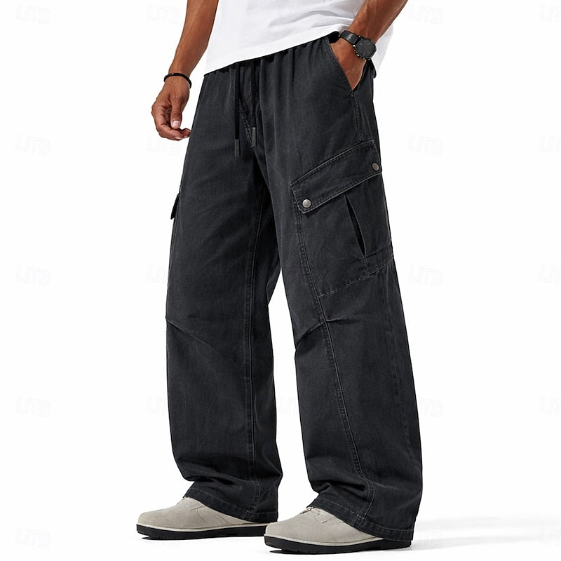 Douglas | Chic Relaxed Wide-Leg Cargo Pants