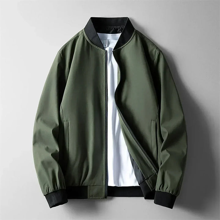 Dylan | Effortless Zip-Up Bomber Jacket with Ribbed Trim