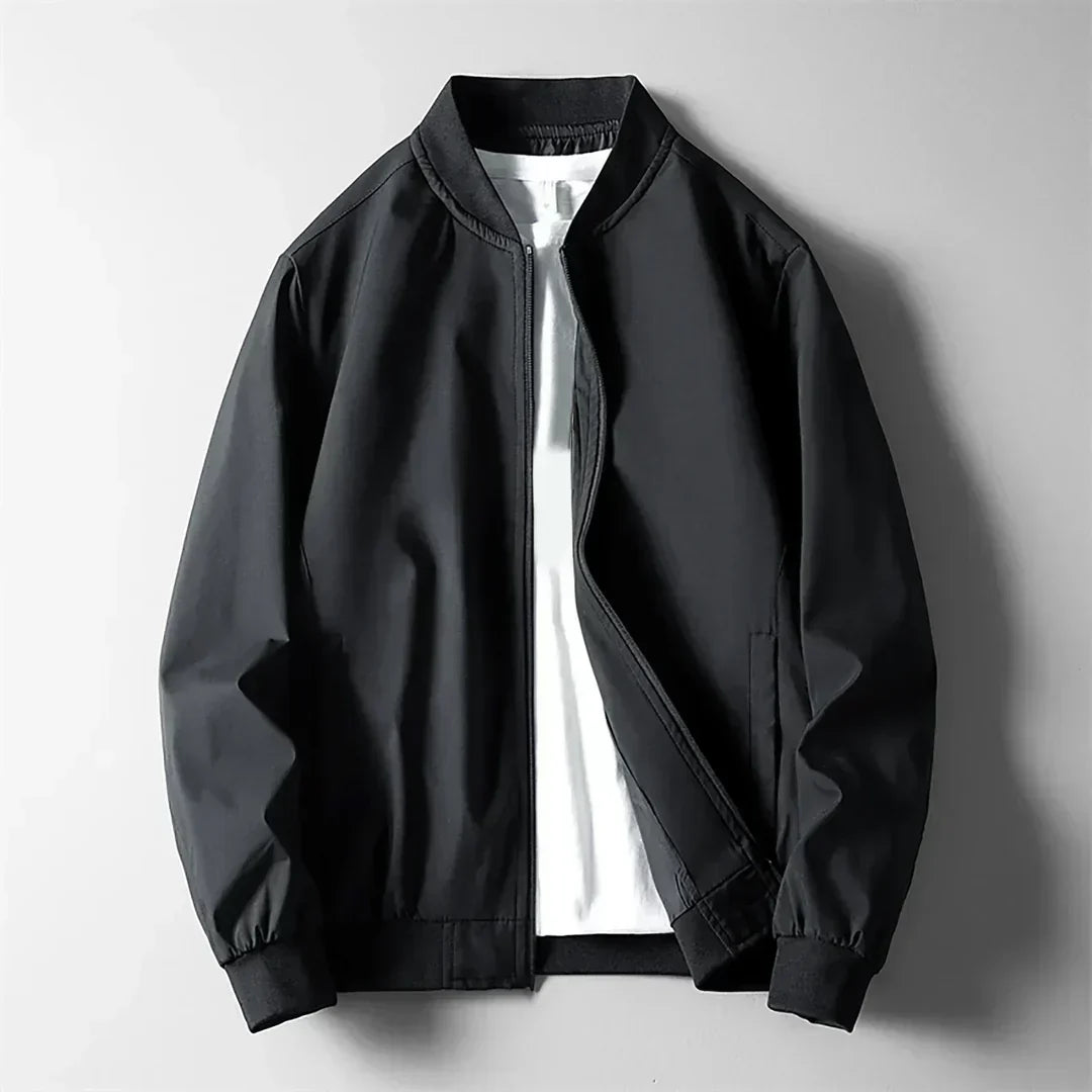 Dylan | Effortless Zip-Up Bomber Jacket with Ribbed Trim
