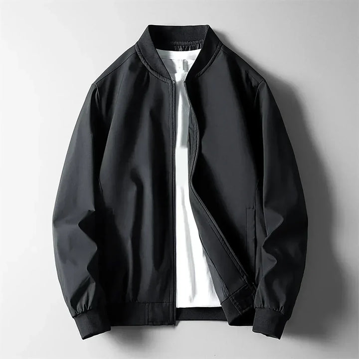 Dylan | Effortless Zip-Up Bomber Jacket with Ribbed Trim