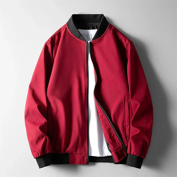 Dylan | Effortless Zip-Up Bomber Jacket with Ribbed Trim