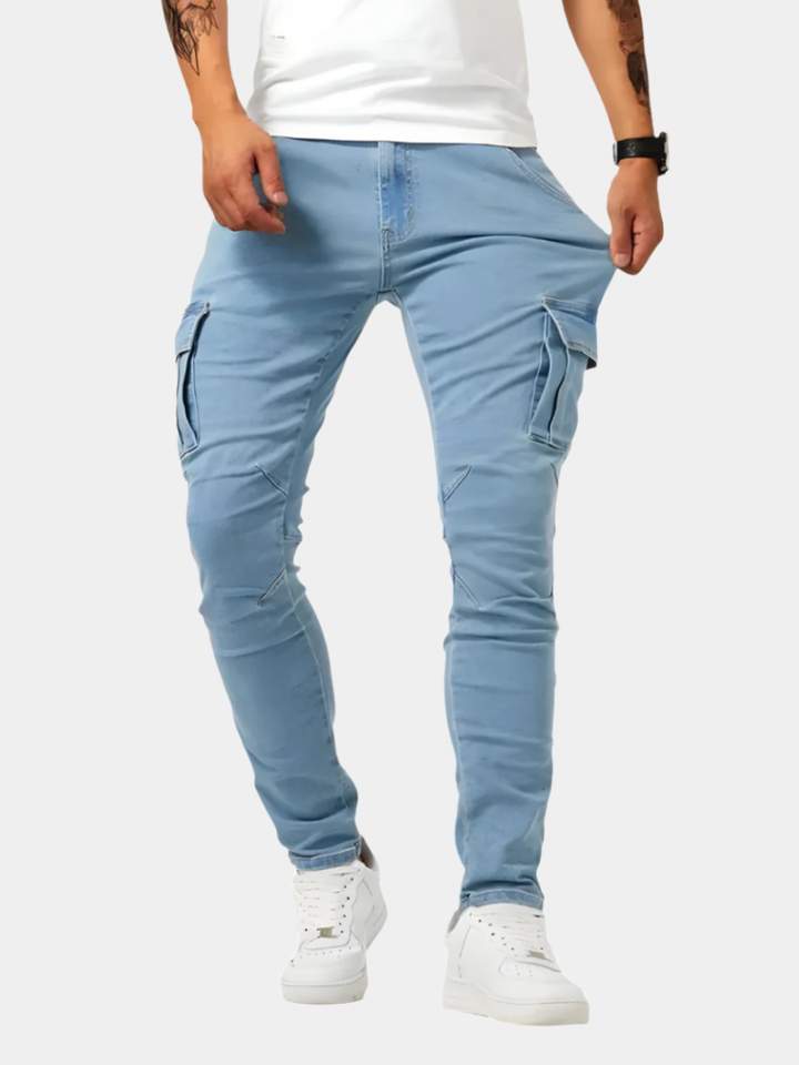 Dylan | Sophisticated Slim Fit Stretch Cargo Pants