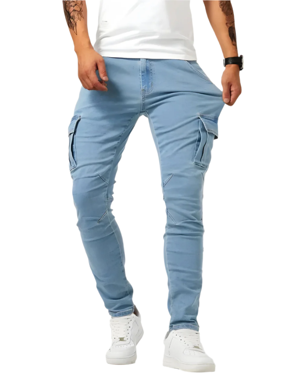 Dylan | Sophisticated Slim Fit Stretch Cargo Pants
