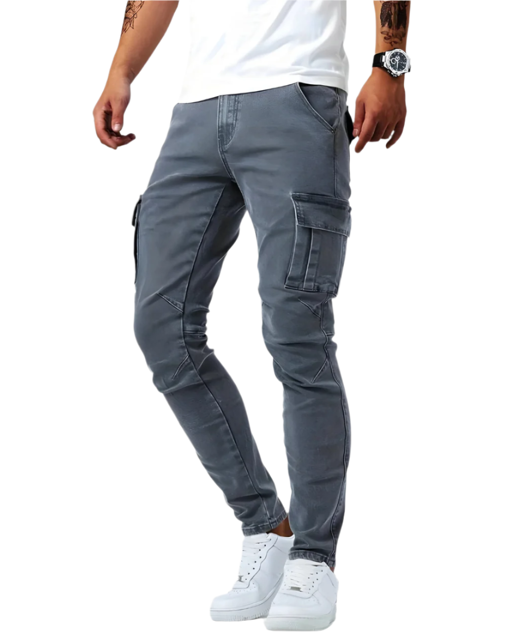 Dylan | Sophisticated Slim Fit Stretch Cargo Pants