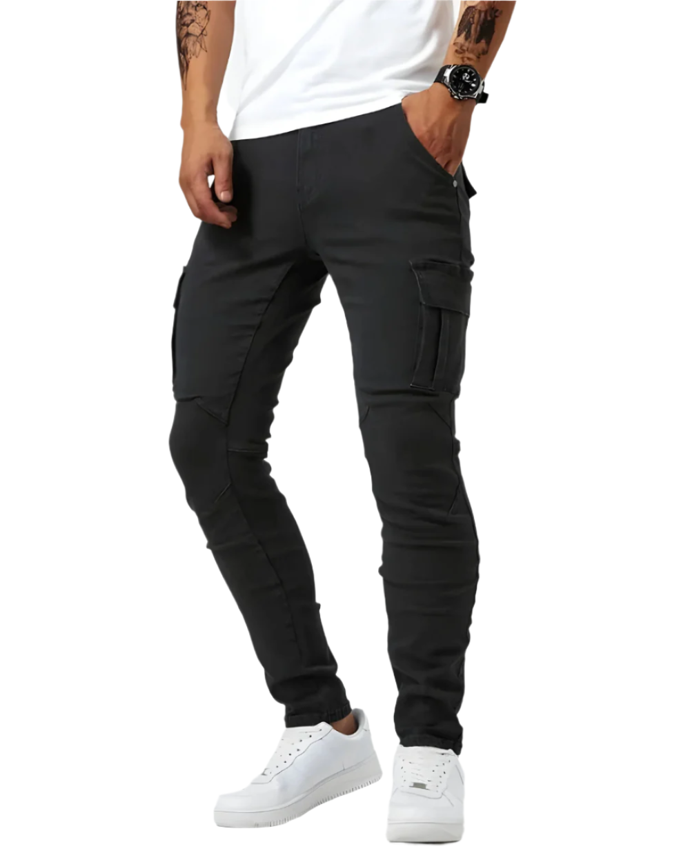 Dylan | Sophisticated Slim Fit Stretch Cargo Pants