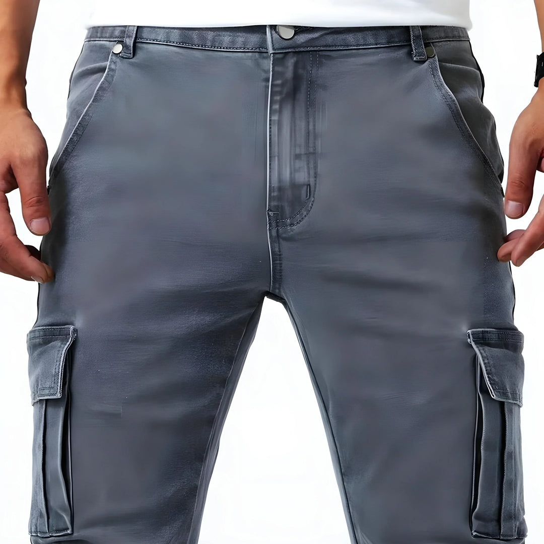 Dylan | Sophisticated Slim Fit Stretch Cargo Pants