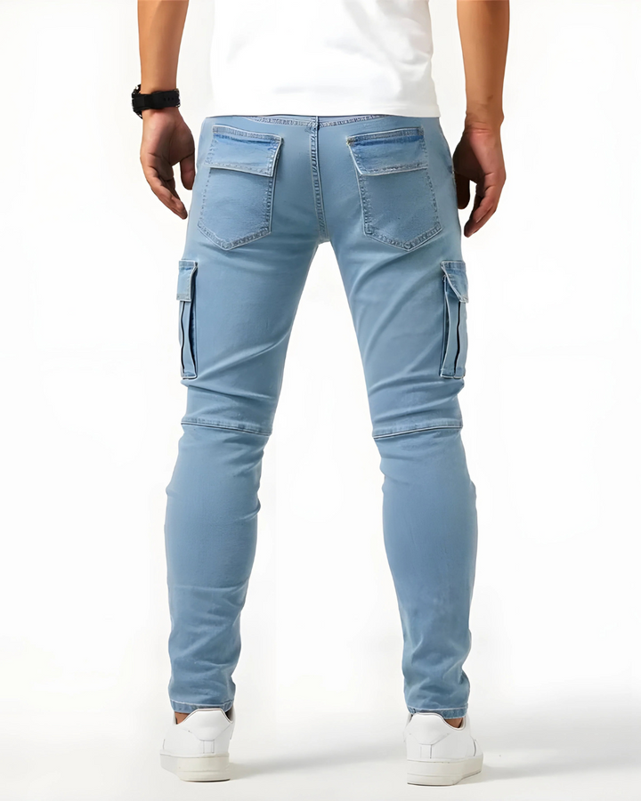 Dylan | Sophisticated Slim Fit Stretch Cargo Pants