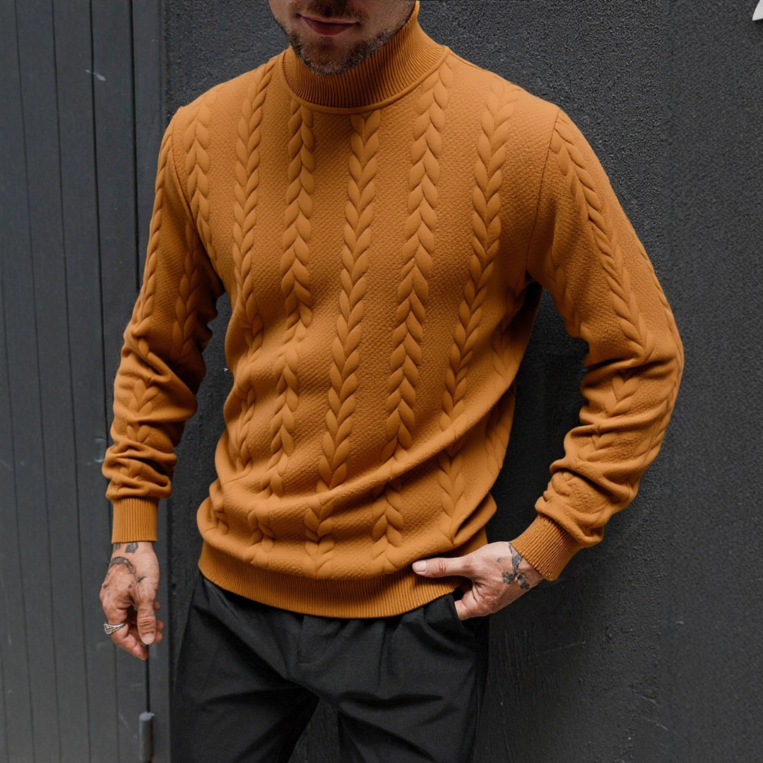 Elijah | Chic Cable Knit Turtleneck Sweater