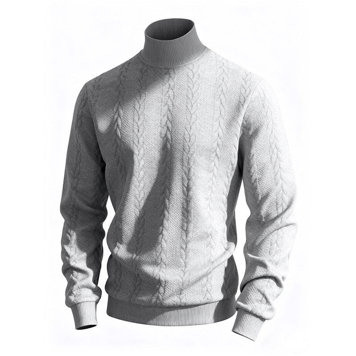 Elijah | Chic Cable Knit Turtleneck Sweater
