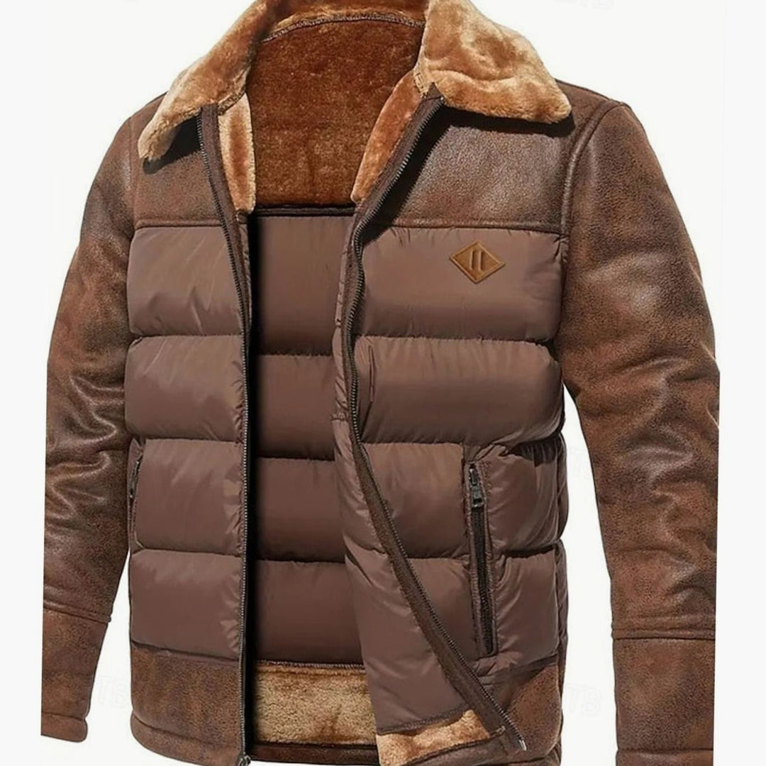Elijah | Quilted Zip Up Mens Puffer Jacket