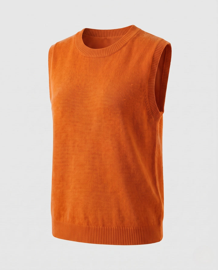 Elizabeth | Cozy Fine Knit Crewneck Sweater Vest
