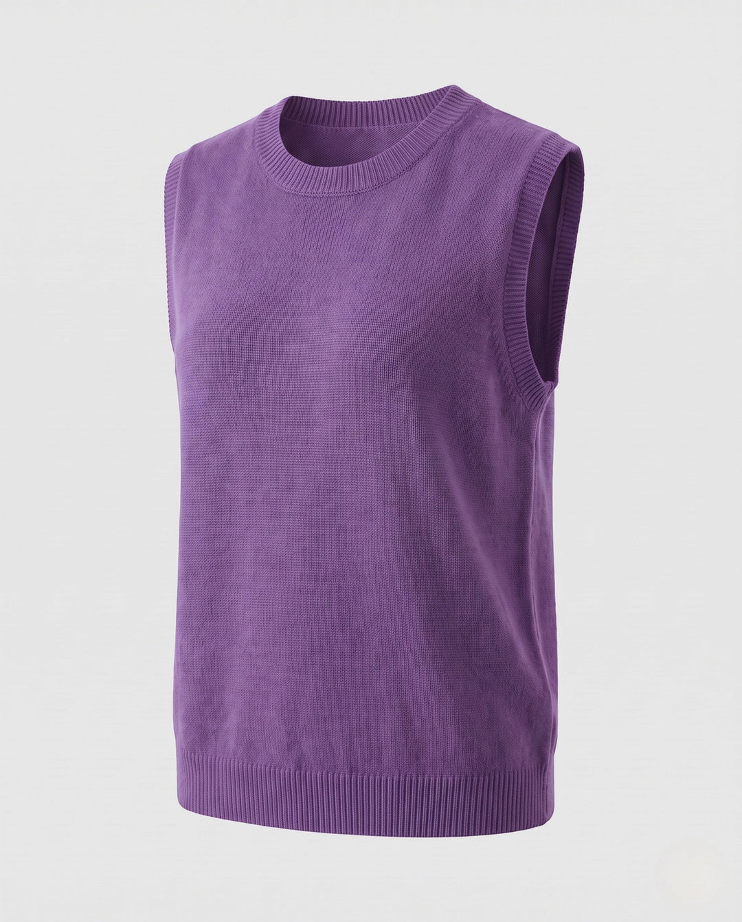 Elizabeth | Cozy Fine Knit Crewneck Sweater Vest