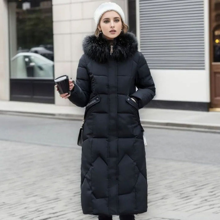 Emily | Effortless Long Quilted Hooded Winter Puffer Jacket