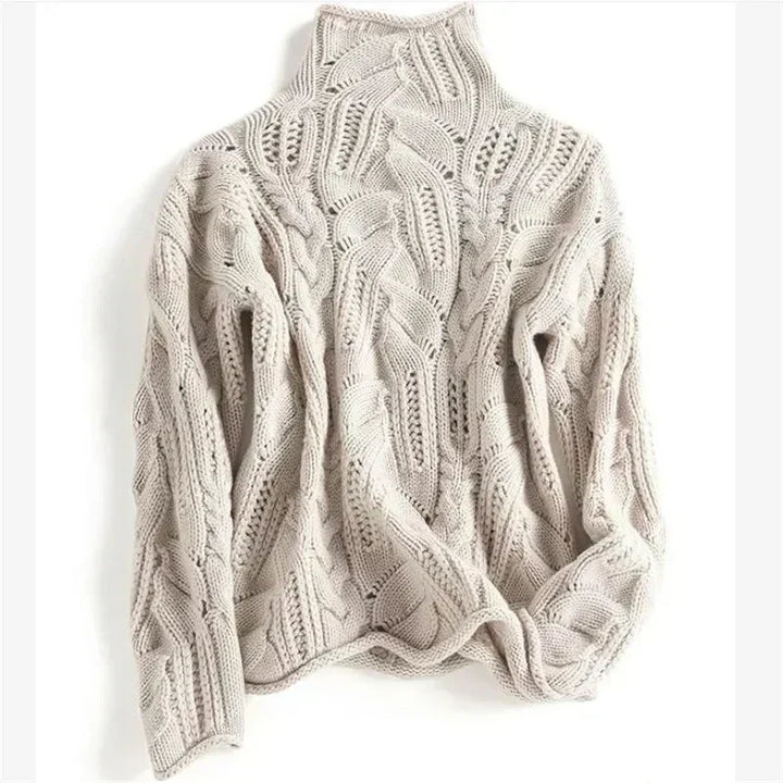 Emily | Graceful Cable Knit Turtleneck Sweater