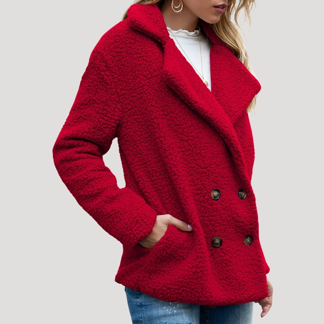 Emily | Polished Sherpa Jacket with Shawl Collar