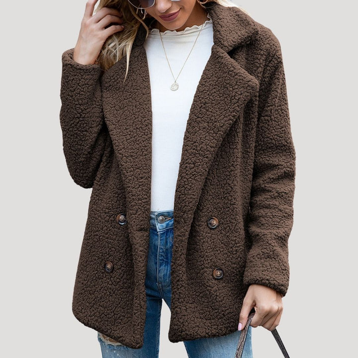 Emily | Polished Sherpa Jacket with Shawl Collar