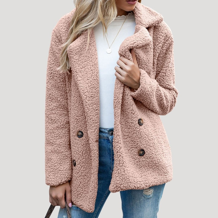 Emily | Polished Sherpa Jacket with Shawl Collar