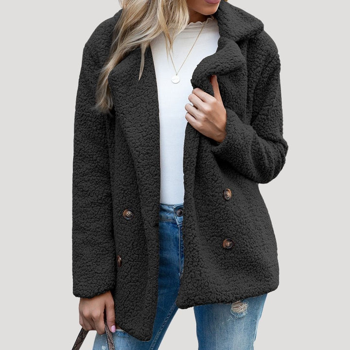 Emily | Polished Sherpa Jacket with Shawl Collar