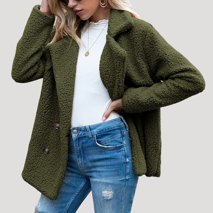 Emily | Polished Sherpa Jacket with Shawl Collar