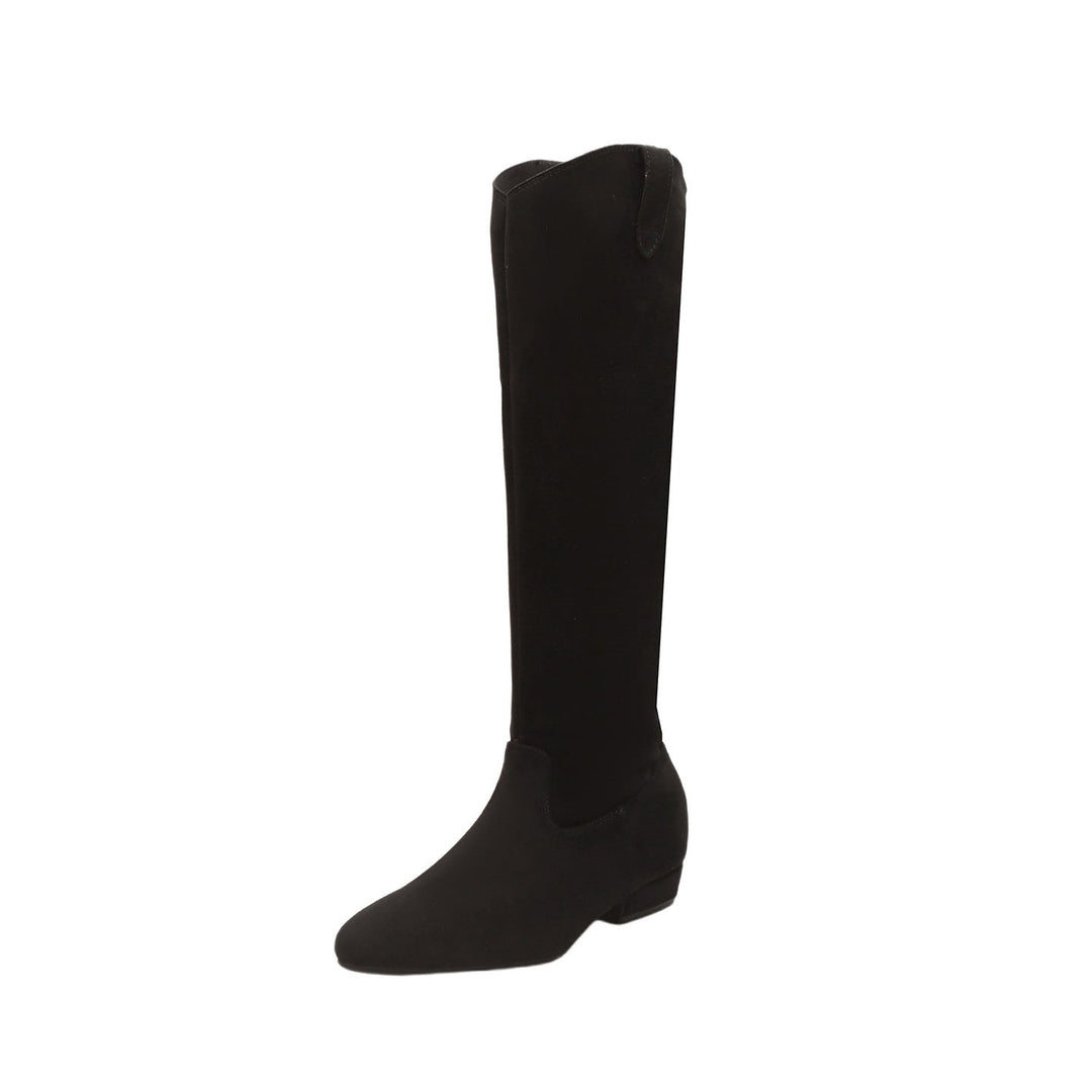 Emma | Classic Slouchy Knee High Boots with Pointed Toe