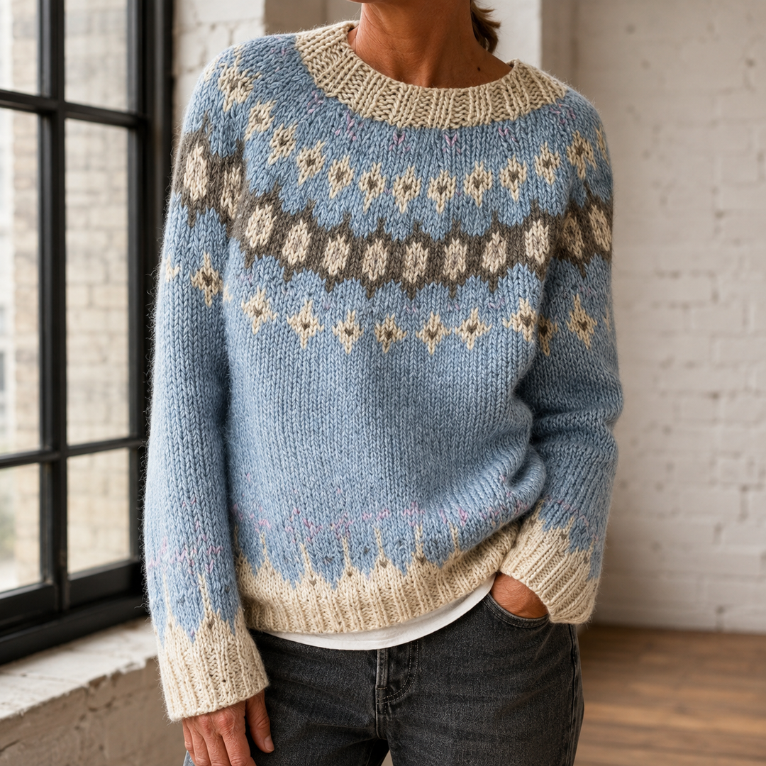 Emma | Fair Isle Crewneck Christmas Sweater Women