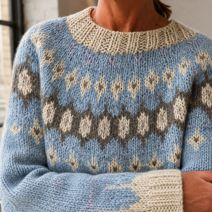 Emma | Fair Isle Crewneck Christmas Sweater Women
