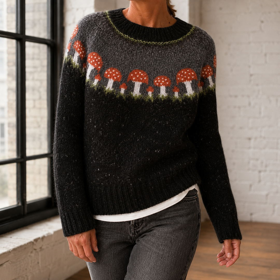 Emma | Fair Isle Crewneck Christmas Sweater Women