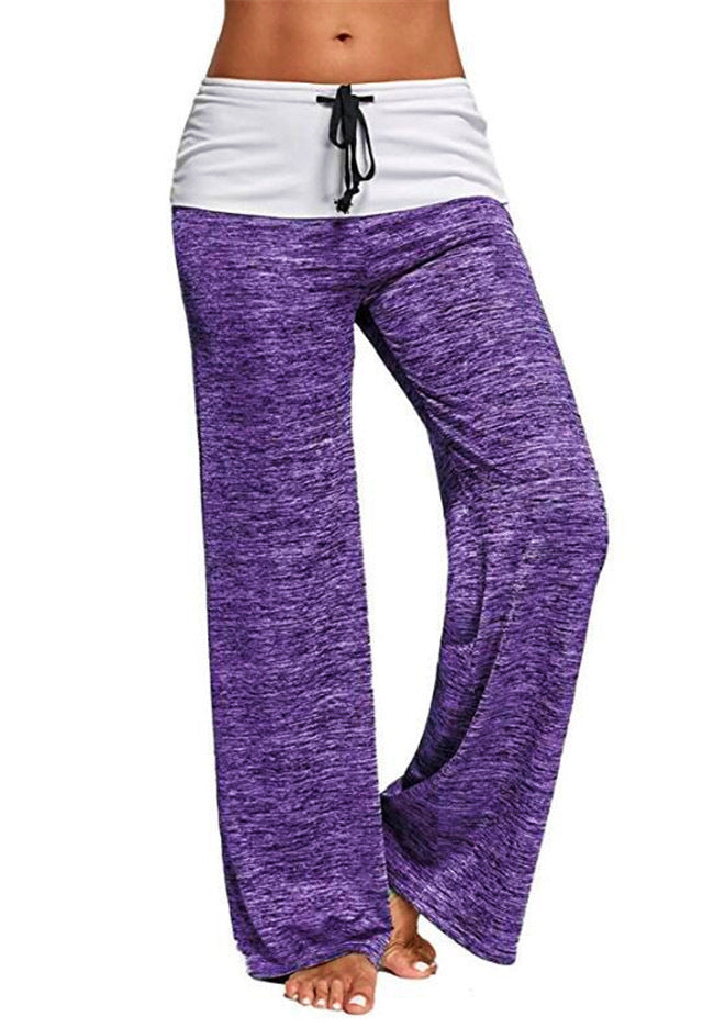 Evelyn | Chic Wide Leg Sweatpants with Drawstring Waist