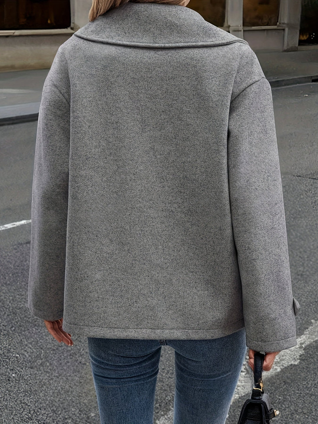 Evelyn | Effortless Oversized Double-Breasted Pea Coat