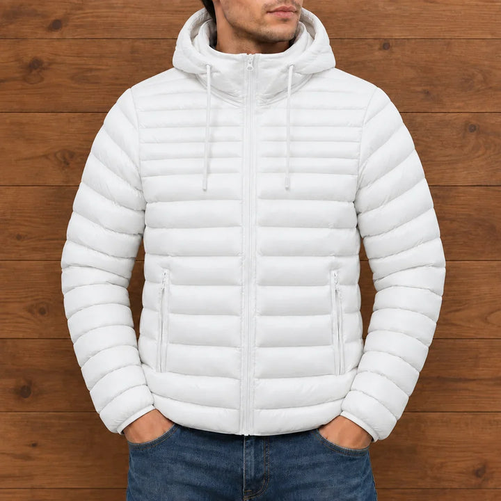 Gabriel | Sophisticated Hooded Puffer Jacket with Drawstring Hood
