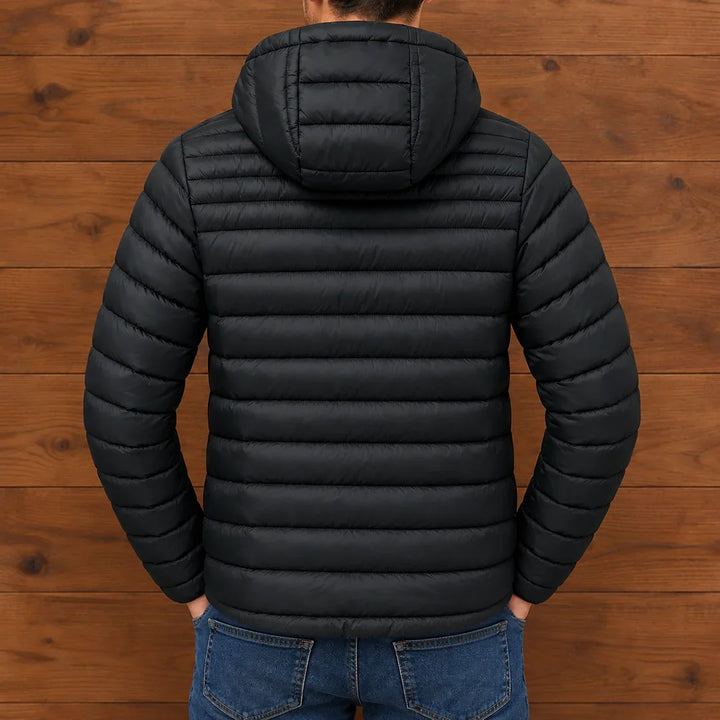 Gabriel | Sophisticated Hooded Puffer Jacket with Drawstring Hood