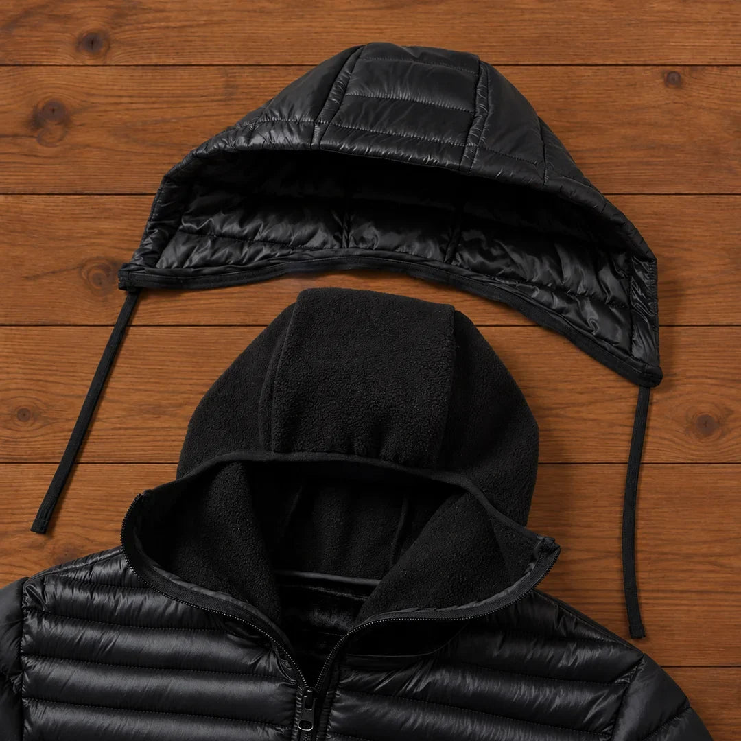 Gabriel | Sophisticated Hooded Puffer Jacket with Drawstring Hood